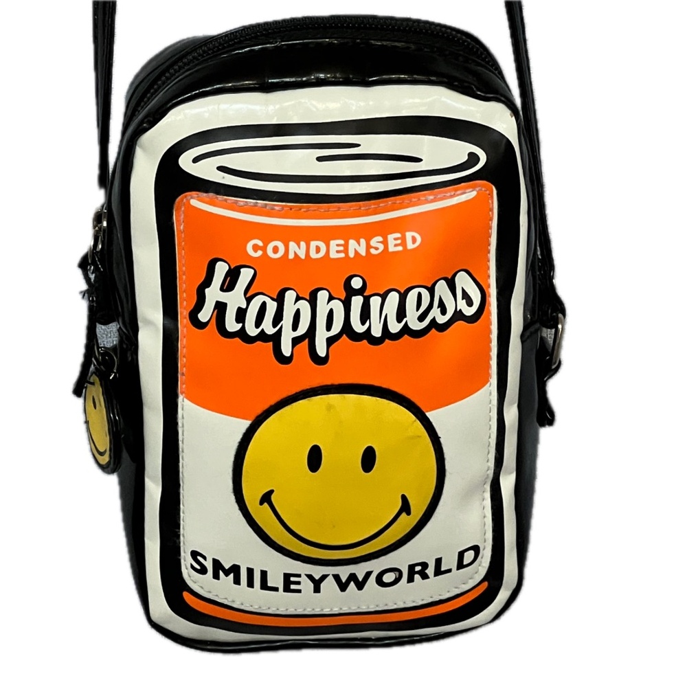 Smileyworld X Maverick Bag Soup Can Happiness Emoji Smiley Face Crossbody Orange